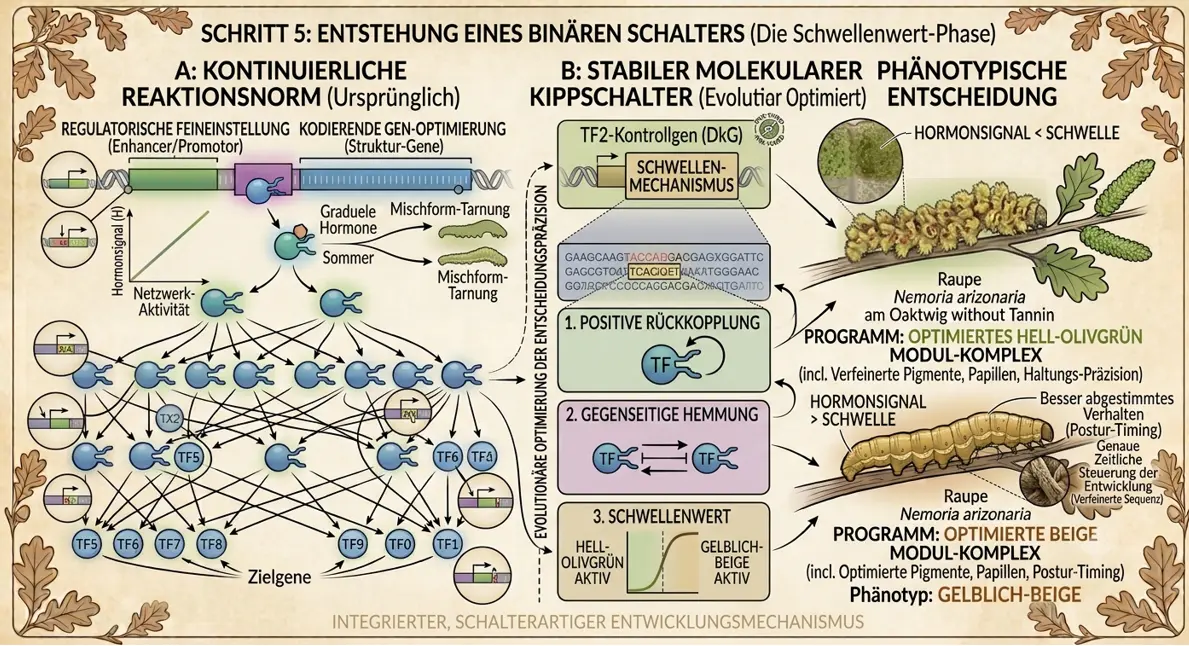Entstehung eines bin&auml;ren Schalters